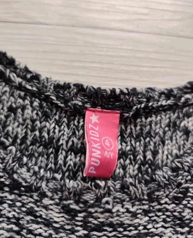 Grey knit sweater 🦄 Size 4 years 🦄 Punkidz – photo 6